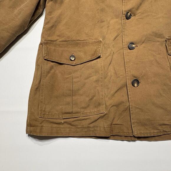 Vintage One-Of-A-Kind Carhartt Sherpa Lined Chore Jacket Men's Size Large - Picture 6 of 16